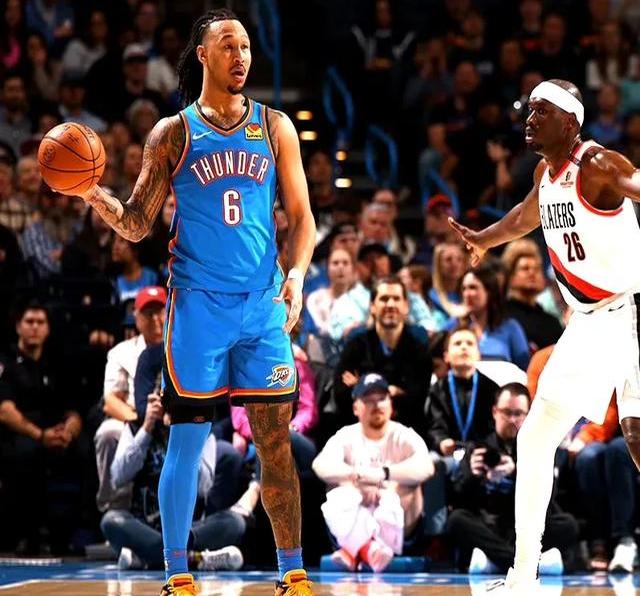 开拓者大胜雷霆，全队表现出色