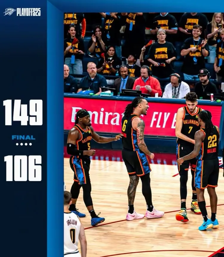 雷霆主场大胜鹈鹕，豪取比赛胜利的简单介绍